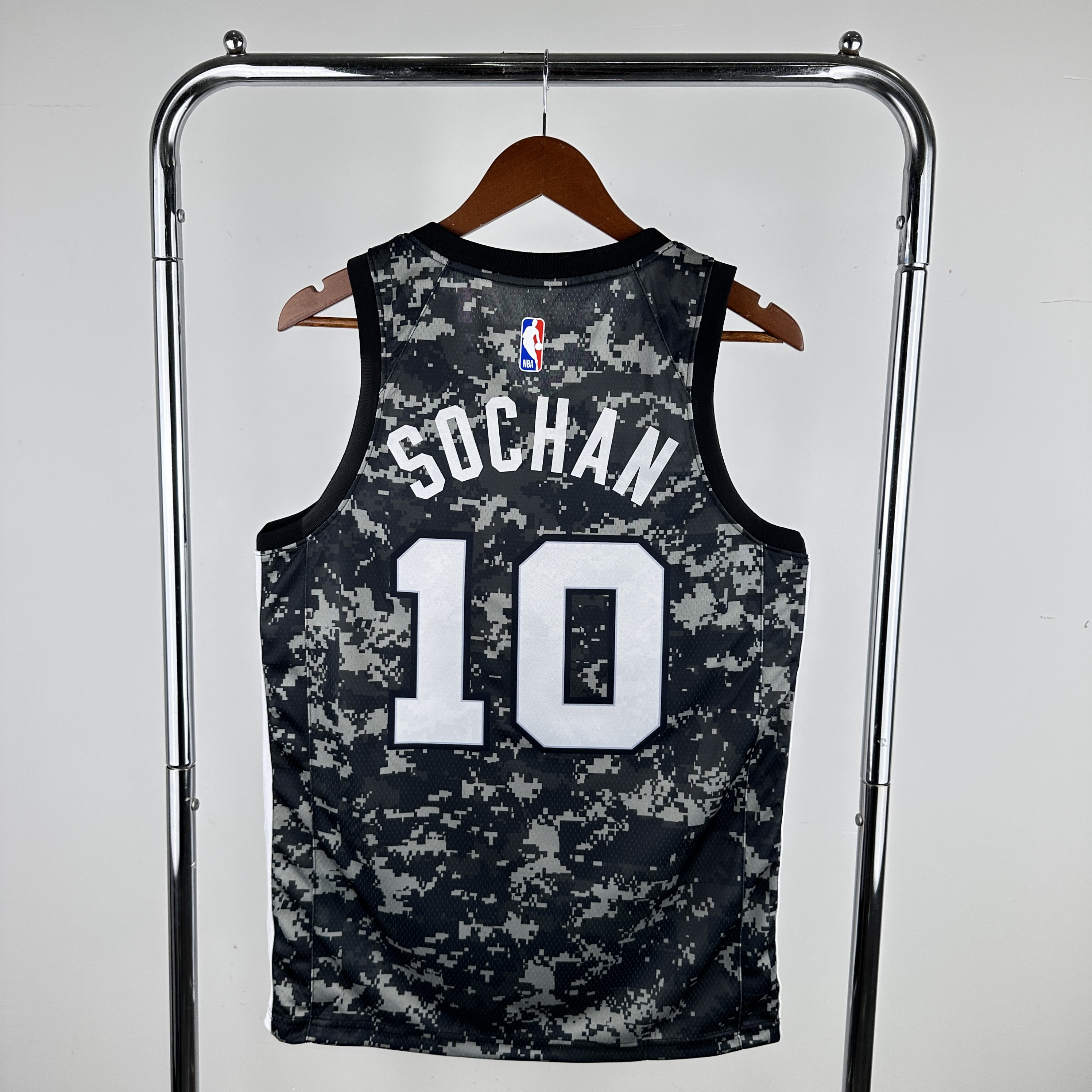 Men San Antonio Spurs #10 Sochan Camo Nike 2024 NBA Jersey